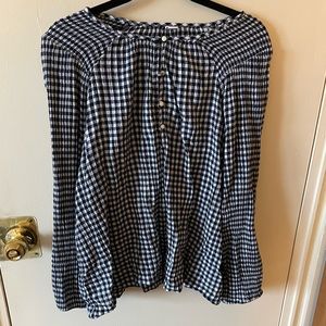 Old Navy Cotton Gingham Blouse